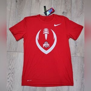 NWT Nike Dri-Fit Ohio State Buckeyes Football Short Sleeve T-Shirt Men's Size S